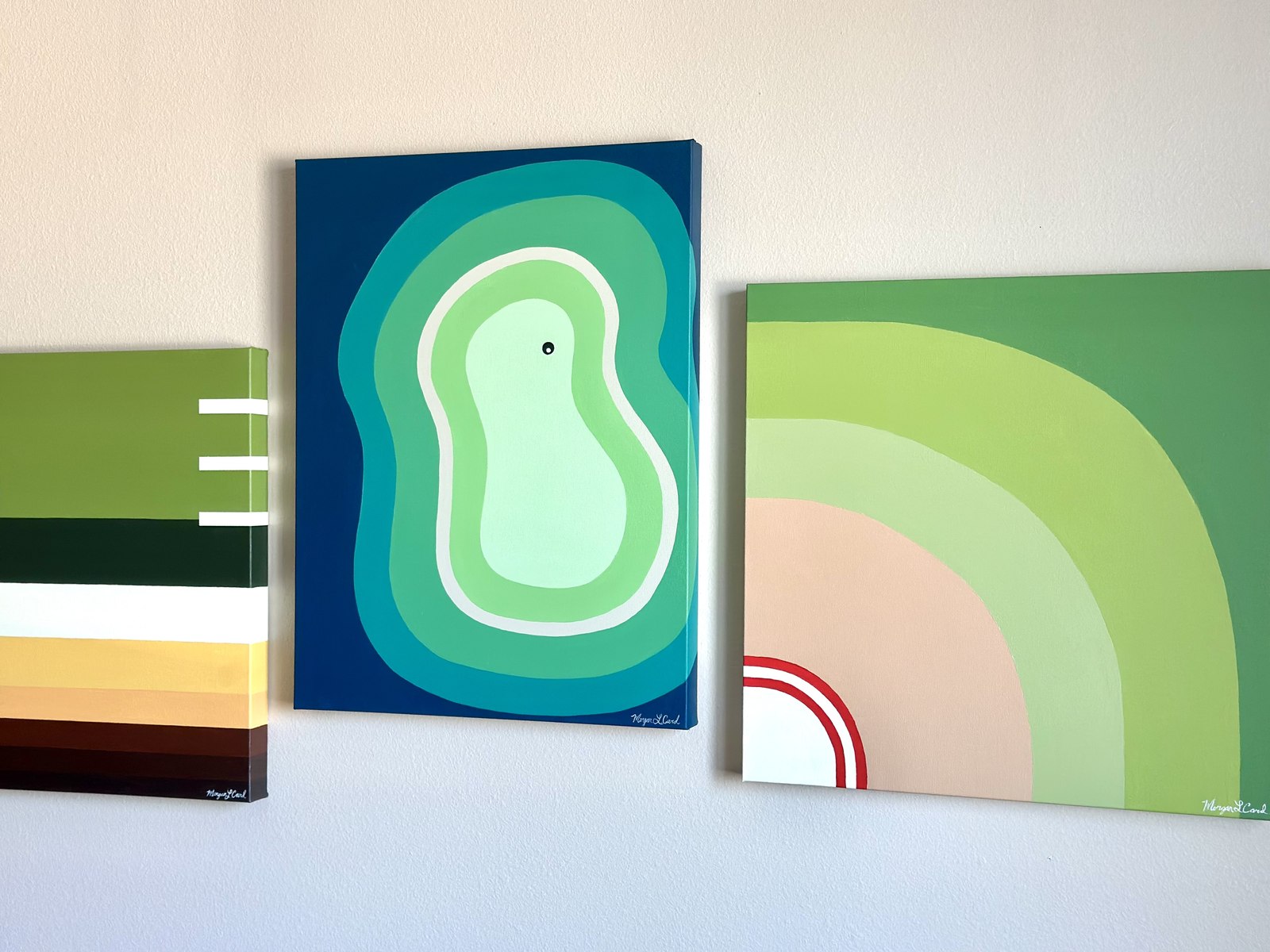 Sports-inspired abstract paintings from the new Abstract Series