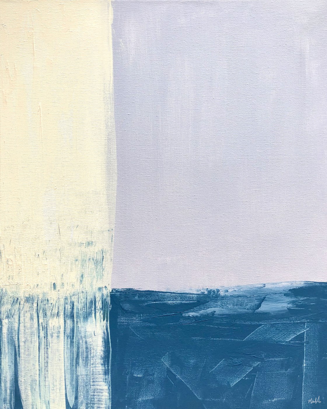 Contrast Color Block abstract painting